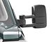 OPR Powered Heated Foldaway Telescopic Towing Mirror; Textured Black (14-18 Sierra 1500)