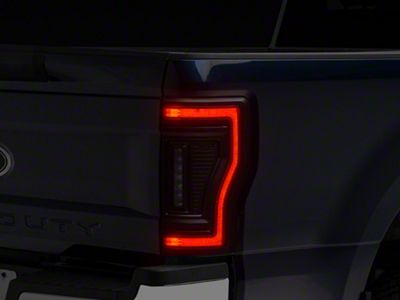 Oracle Flush Style LED Tail Lights; Black Housing; Clear Lens (17-22 F-350 Super Duty)