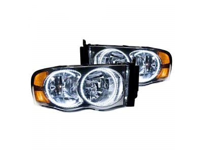 Oracle OE Style Headlights with SMD LED Halo; Chrome Housing; Clear Lens (03-05 RAM 3500)