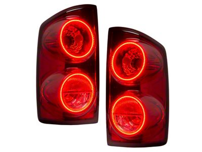 Oracle OE Style Tail Lights; Black Housing; Red Lens (07-08 RAM 3500)