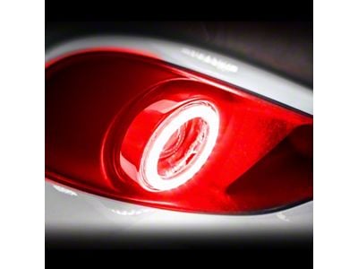 Oracle Waterproof Surface Mount LED Halo Fog Light Kit; Red (07-14 Tahoe)