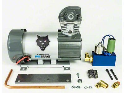 Pacbrake 12V HP625 Series Basic Heavy Duty Air Compressor Kit; Vertical Pump Head