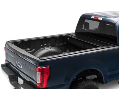 Pace Edwards JackRabbit Retractable Bed Cover with Explorer Rails; Matte Black with ArmorTek Vinyl Deck (17-24 F-350 Super Duty)