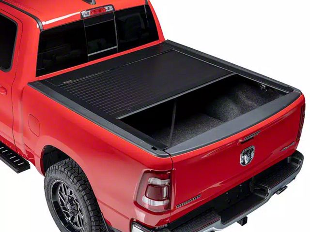 Pace Edwards Full Metal JackRabbit Retractable Bed Cover with Explorer Rails; Gloss Black (07-14 Sierra 3500 HD)