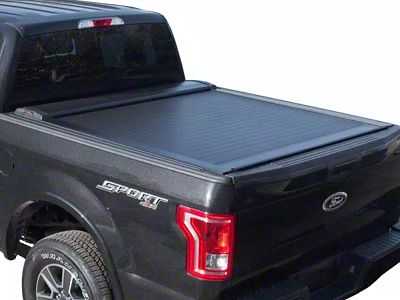 Pace Edwards SwitchBlade Retractable Bed Cover; Gloss Black with ArmorTek Vinyl Deck (15-19 Sierra 3500 HD)
