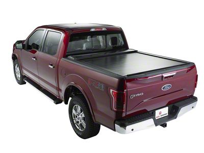 Pace Edwards SwitchBlade Metal Retractable Bed Cover; Gloss Black (97-14 F-150 Styleside w/ 6-1/2-Foot & 8-Foot Bed)