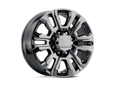 Performance Replicas PR207 Black Chrome 8-Lug Wheel; 20x8.5; 15mm Offset (01-06 Silverado 3500 HD SRW)