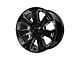 PR113 Gloss Black with Chrome Accents 6-Lug Wheel; 22x9; 24mm Offset (07-13 Sierra 1500)