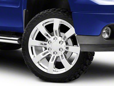 PR144 Chrome 6-Lug Wheel; 22x9; 31mm Offset (07-13 Sierra 1500)