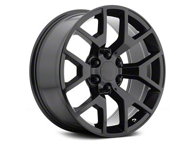 PR169 Gloss Black 6-Lug Wheel; 20x9; 27mm Offset (07-13 Sierra 1500)