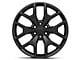 PR169 Matte Black 6-Lug Wheel; 22x9; 28mm Offset (07-13 Sierra 1500)