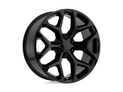 PR176 Black Chrome 6-Lug Wheel; 26x10; 24mm Offset (07-13 Sierra 1500)