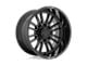 PR176 Gloss Black Machined 6-Lug Wheel; 30x10; 31mm Offset (07-13 Sierra 1500)