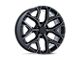 Performance Replicas PR177 Gloss Black Milled 6-Lug Wheel; 26x10; 24mm Offset (07-13 Sierra 1500)