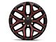 PR177 Gloss Black Red Milled 6-Lug Wheel; 26x10; 24mm Offset (07-13 Sierra 1500)