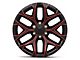 Performance Replicas PR177 Gloss Black Red Milled 6-Lug Wheel; 20x9; 24mm Offset (07-13 Sierra 1500)