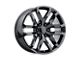 Performance Replicas PR196 Gloss Black 6-Lug Wheel; 22x9; 24mm Offset (07-13 Sierra 1500)