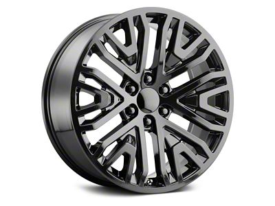 PR197 Gloss Black 6-Lug Wheel; 22x9; 28mm Offset (07-13 Sierra 1500)