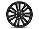 PR205 Gloss Black 6-Lug Wheel; 22x9; 24mm Offset (07-13 Sierra 1500)