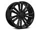 PR205 Gloss Black 6-Lug Wheel; 22x9; 24mm Offset (07-13 Sierra 1500)