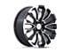 PR211 Gloss Black Machined Face 6-Lug Wheel; 26x10; 31mm Offset (07-13 Sierra 1500)