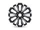 PR211 Gloss Black Machined Face 6-Lug Wheel; 26x10; 31mm Offset (07-13 Sierra 1500)