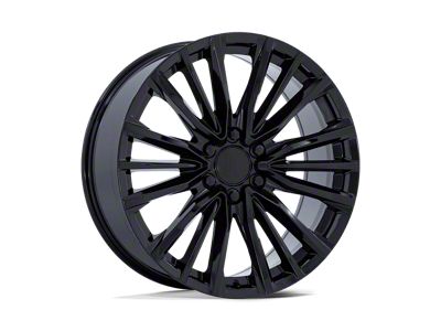 PR223 Gloss Black 6-Lug Wheel; 22x9; 28mm Offset (07-13 Sierra 1500)