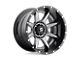 PR225 Gloss Black with Chrome Accents 6-Lug Wheel; 24x10; 31mm Offset (07-13 Sierra 1500)