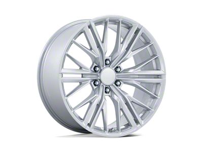 Performance Replicas PR227 Gloss Silver 6-Lug Wheel; 24x10; 24mm Offset (07-13 Sierra 1500)