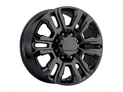 PR207 Gloss Black 8-Lug Wheel; 20x8.5; 47mm Offset (11-14 Sierra 3500 HD SRW)