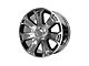 PR113 Chrome with Matte Black Accents 6-Lug Wheel; 22x9; 24mm Offset (07-13 Silverado 1500)