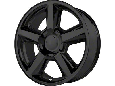 PR131 Matte Black 6-Lug Wheel; 22x10; 31mm Offset (07-13 Silverado 1500)