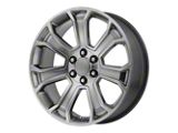 PR166 Hyper Silver 6-Lug Wheel; 22x9; 24mm Offset (07-13 Silverado 1500)