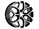 PR176 Gloss Black Machined 6-Lug Wheel; 20x9; 24mm Offset (07-13 Silverado 1500)