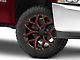 Performance Replicas PR176 Gloss Black Red Milled 6-Lug Wheel; 20x9; 24mm Offset (07-13 Silverado 1500)