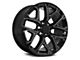 PR177 Gloss Black Milled 6-Lug Wheel; 20x9; 24mm Offset (07-13 Silverado 1500)