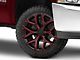 PR177 Gloss Black Red Milled 6-Lug Wheel; 26x10; 24mm Offset (07-13 Silverado 1500)