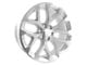 PR177 Silver Machined 6-Lug Wheel; 26x10; 24mm Offset (07-13 Silverado 1500)