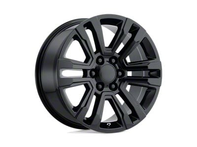 PR182 Gloss Black 6-Lug Wheel; 26x10; 31mm Offset (07-13 Silverado 1500)