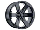 PR189 Gloss Black 6-Lug Wheel; 22x9; 24mm Offset (07-13 Silverado 1500)