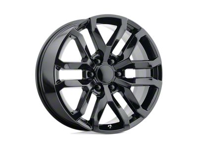 Performance Replicas PR196 Gloss Black 6-Lug Wheel; 22x9; 24mm Offset (07-13 Silverado 1500)