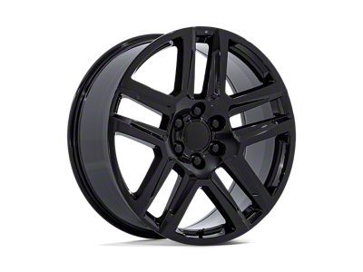 Performance Replicas PR203 Gloss Black 6-Lug Wheel; 20x9; 28mm Offset (07-13 Silverado 1500)