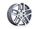 Performance Replicas PR203 Gunmetal Machined 6-Lug Wheel; 20x9; 28mm Offset (07-13 Silverado 1500)