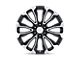 PR211 Gloss Black Machined Face 6-Lug Wheel; 26x10; 31mm Offset (07-13 Silverado 1500)