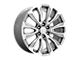 PR211 Silver Machined Face 6-Lug Wheel; 26x10; 31mm Offset (07-13 Silverado 1500)