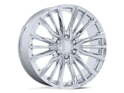 PR223 Chrome 6-Lug Wheel; 24x10; 28mm Offset (07-13 Silverado 1500)