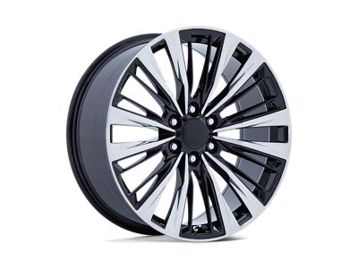 Performance Replicas PR226 Gloss Black and Polished 6-Lug Wheel; 22x9; 28mm Offset (07-13 Silverado 1500)