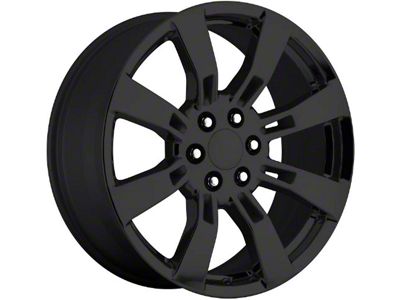 PR144 Gloss Black 6-Lug Wheel; 22x9; 31mm Offset (07-14 Tahoe)