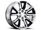 PR168 Chrome with Matte Black Accents 6-Lug Wheel; 22x9; 24mm Offset (07-14 Tahoe)