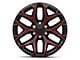 PR177 Gloss Black Red Milled 6-Lug Wheel; 22x9; 24mm Offset (07-14 Tahoe)